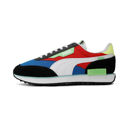 blue and white pumas