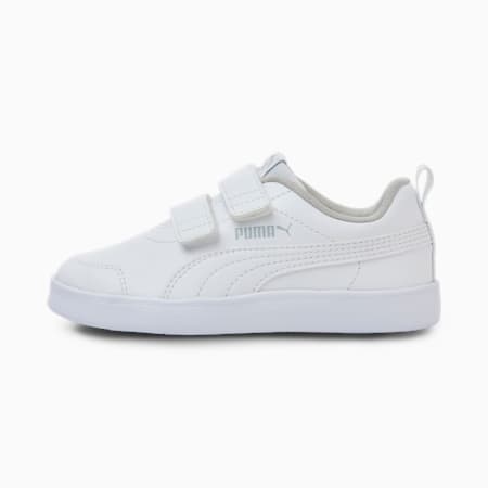 Courtflex V2 Kids' Trainers, Puma White-Gray Violet, small-PHL