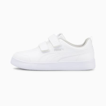 รองเท้ากีฬาเด็ก Courtflex V2 Trainers, Puma White-Gray Violet, small-THA