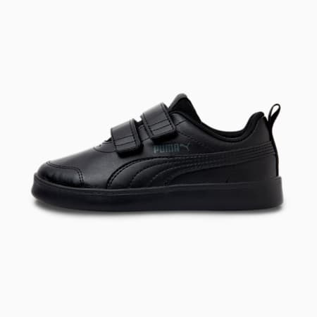 Courtflex V2 Kids' Trainers, Puma Black-Dark Shadow, small-SEA