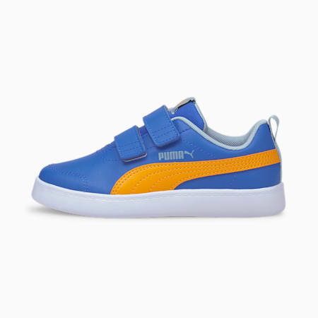 Courtflex V2 Kids' Trainers, Nebulas Blue-Saffron, small-PHL