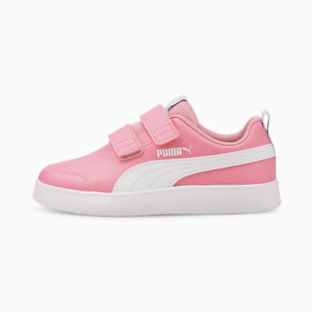 Courtflex V2 Kids' Trainers, PRISM PINK-Puma White, small-SEA