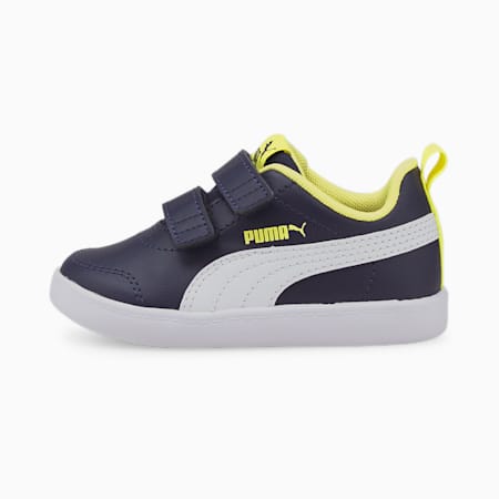 Courtflex V2 Baby Sneakers, Peacoat-Puma White-Lemon Sherbert, small
