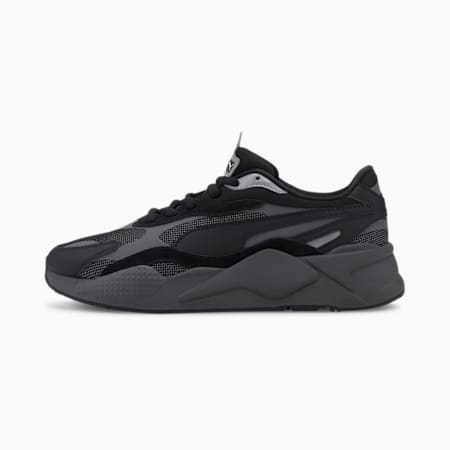 puma rs x puzzle men's black sneakers