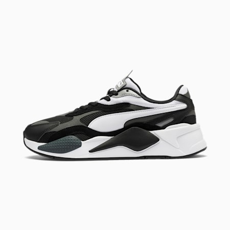 puma black and white trainers