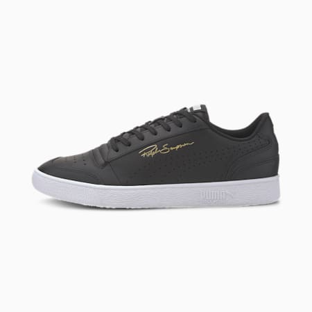 puma ralph sampson perforated leather trainers in pastel