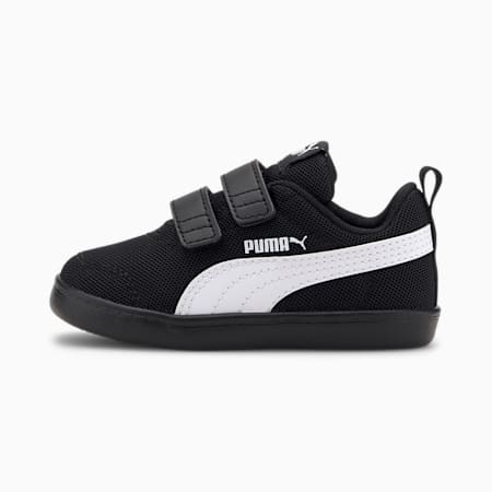 Courtflex V2 Mesh Babies' Trainers, Puma Black-Puma White, small-SEA