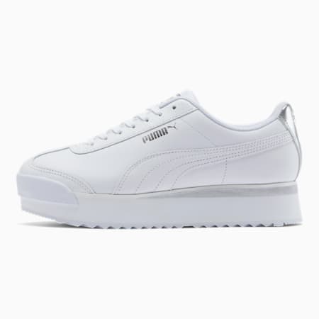 puma roma women's white