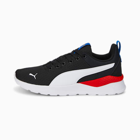 Anzarun Lite Youth Sneakers, Puma Black-Puma White-PUMA Team Royal-Spectra Yellow, small-AUS