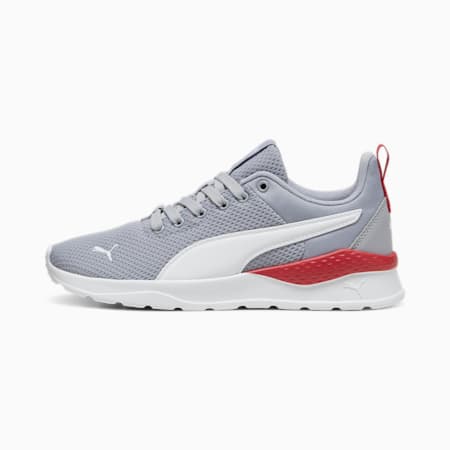 Baskets Anzarun Lite Enfant et Adolescent, Gray Fog-PUMA White-Club Red, small