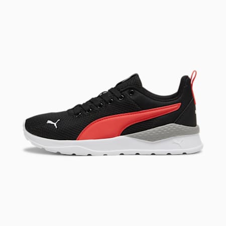 Anzarun Lite Youth Trainers, PUMA Black-Active Red-PUMA White, small