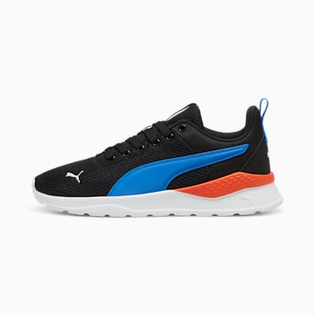 Anzarun Lite Youth Trainers, PUMA Black-Hyperlink Blue-PUMA White-Redmazing, small-SEA