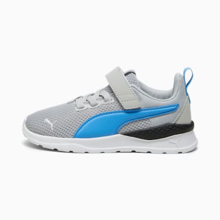 Anzarun Lite Sneakers Kinder, Ash Gray-Regal Blue-PUMA White, small