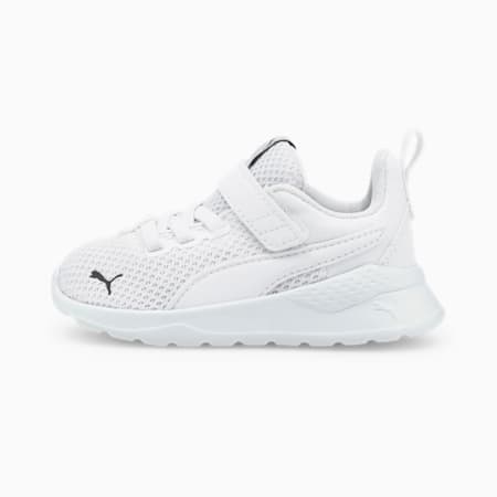 Anzarun Lite Babies' Trainers, Puma White-Puma White, small