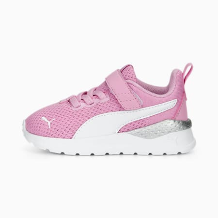 Anzarun Lite Babies' Trainers, Lilac Chiffon-PUMA White, small
