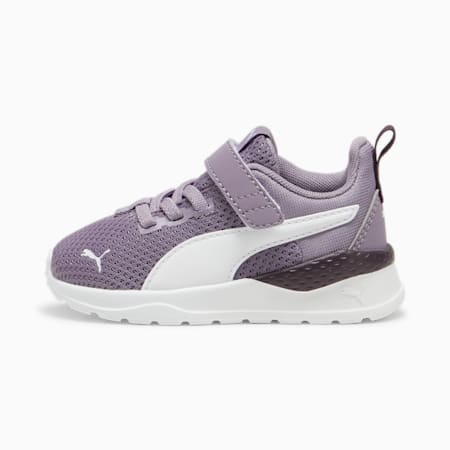 Anzarun Lite Babies' Trainers, Pale Plum-PUMA White-Midnight Plum, small