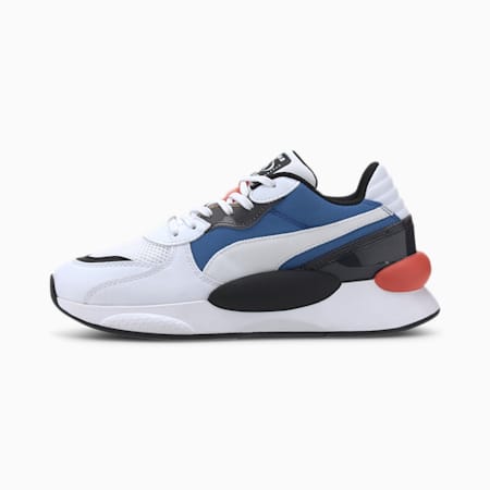 RS 9.8 Fresh Youth Trainers, Puma White-Puma Black-Palace Blue, small-SEA