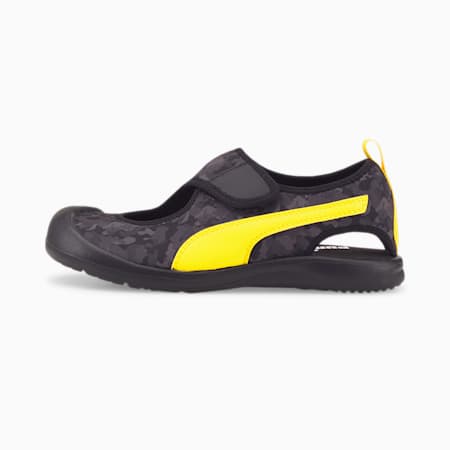 Aquacat Kids' Sandals, Puma Black-Dandelion, small-PHL
