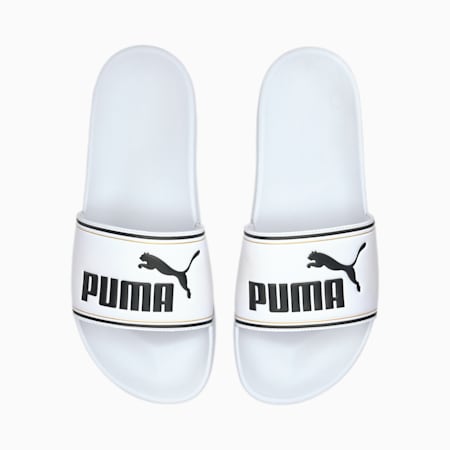 white puma slides