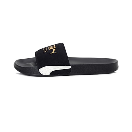 puma men's leadcat suede slide sandal