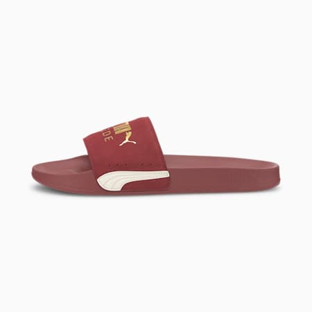 Leadcat FTR Suede Classic Slides, Burnt Russet-Puma Team Gold-Marshmallow, small-SEA