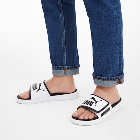 Puma slip on sandals top