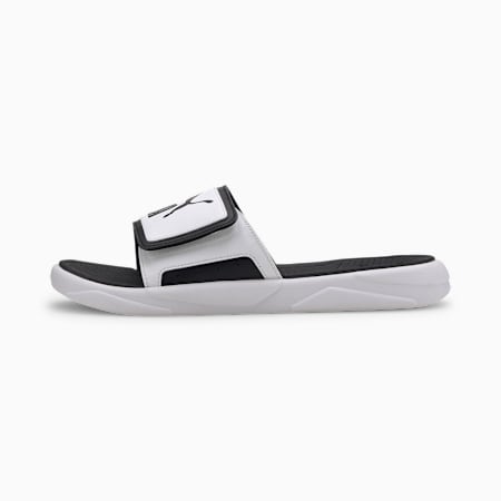 puma slides with strap