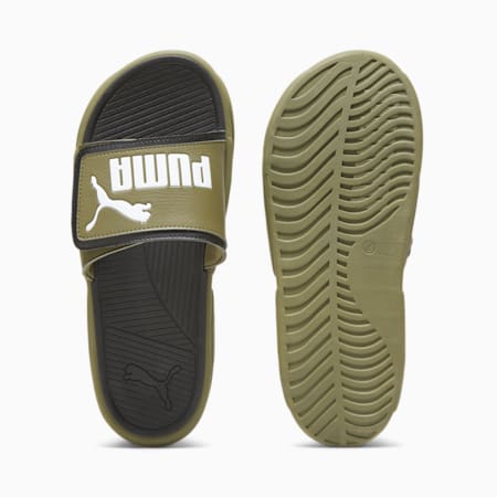 Royalcat Comfort  Sandals, Olive Drab-PUMA White-PUMA Black, small-THA