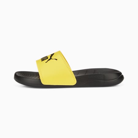 Popcat 20 Kids' Sandals, Pelé Yellow-PUMA Black, small-THA