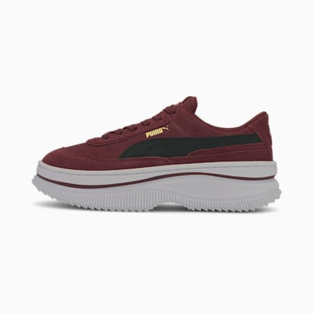 puma black platform suede