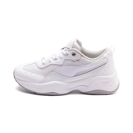 Cilia Patent Women's Trainers, Puma White-Puma Silver-Gray Violet, small-PHL