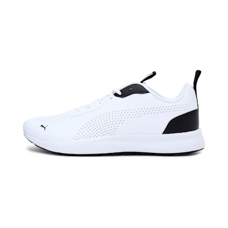 Puma Perforated Low Men's Shoes, Puma White-Puma Black, small-IND
