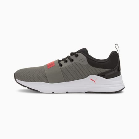 PUMA Wired Run IMEVA Shoes, Ultra Gray-High Risk Red, small-IND