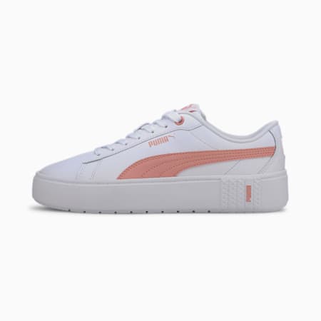puma smash platform l white