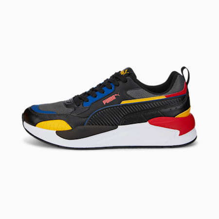 Basket X-Ray 2 Square Youth, Dark Shadow-Puma Black-Spectra Yellow-Limoges-High Risk Red, small