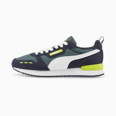 R78 Runner Trainers, Dark Slate-Puma White-Parisian Night-Limepunch, small-PHL