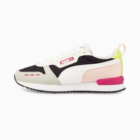 R78 Runner Sneaker, Puma Black-Puma White-Chalk Pink-Limepunch, small