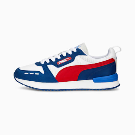 R78 Runner Trainers, PUMA White-For All Time Red-Clyde Royal-Dusky Blue, small-DFA