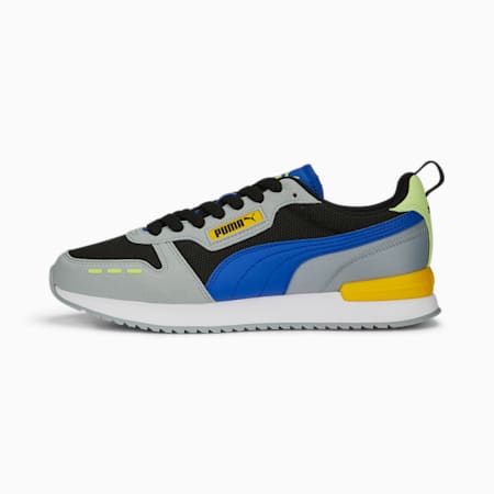 Baskets R78 Runner, PUMA Black-Royal Sapphire-Cool Mid Gray-Pelé Yellow, small