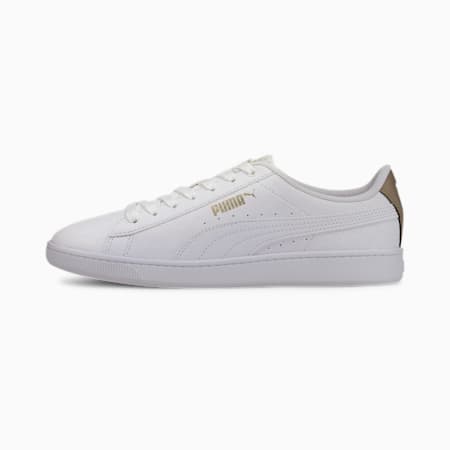 Vikky v2 Sig Women's Trainers, Puma White-Puma White-Gold-Gray Violet, small-SEA