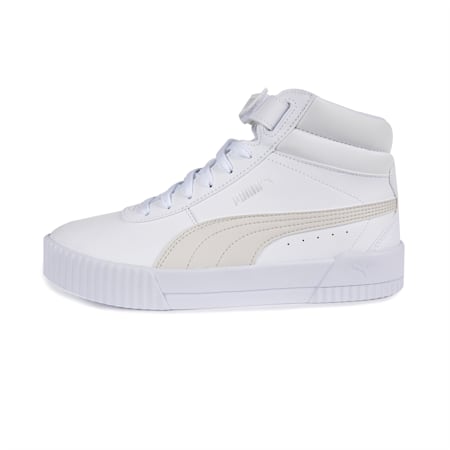 Carina Mid Women's Trainers, Puma White-Nimbus Cloud, small-THA