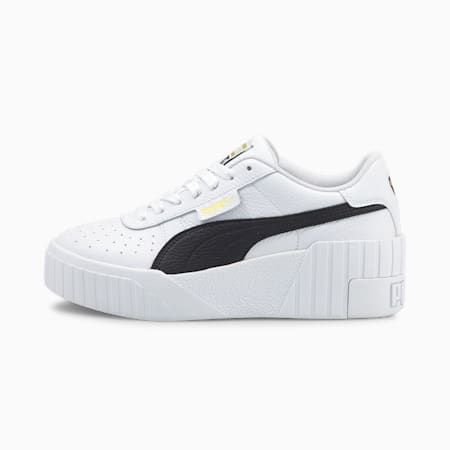 Puma cali wedge white black hot sale