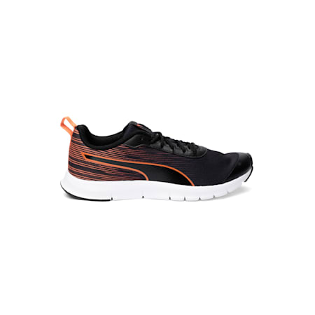 Brisk FR Men's Running Shoes., Puma Black-Vibrant Orange, small-IND