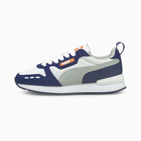 R78 Sneakers - Youth 8-16 years, Puma White-Gray Violet-Elektro Blue, small-AUS