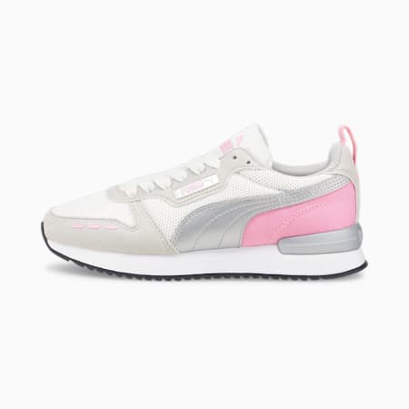 R78 Sneakers - Youth 8-16 years, Puma White-Puma Silver-Parfait Pink, small-AUS