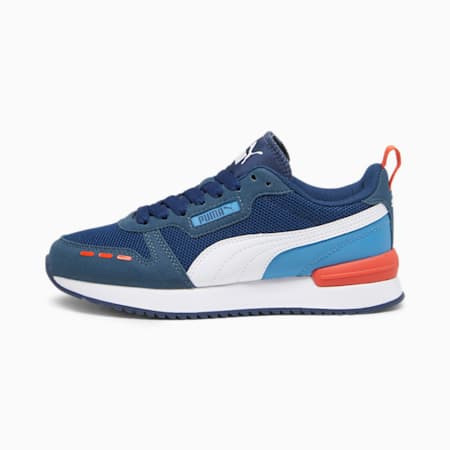 R78 Youth Trainers, Persian Blue-PUMA White-Inky Blue-Regal Blue, small
