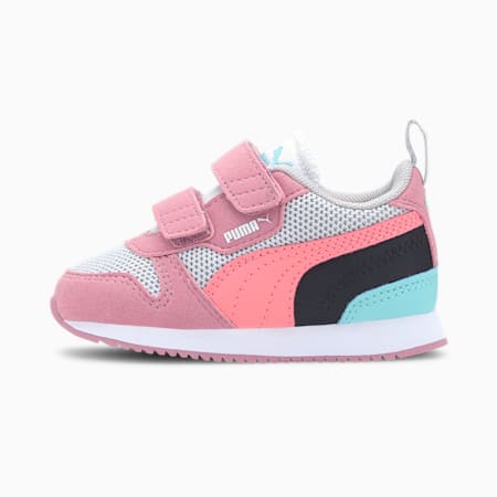 R78 Babies' Trainers, Gray Violet-Salmon Rose-Foxglove, small-SEA
