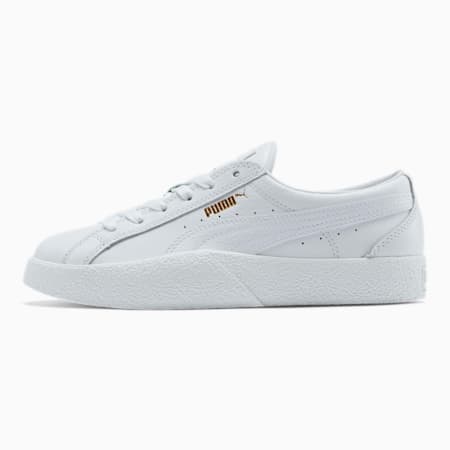 womens black leather puma sneakers