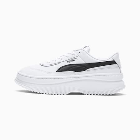 womens white and black trainers