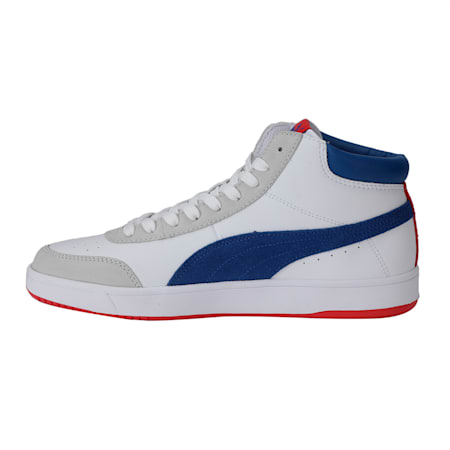 Court Legend Collar SoftFoam+ Shoes, Puma White-Limoges-High Risk Red, small-IND